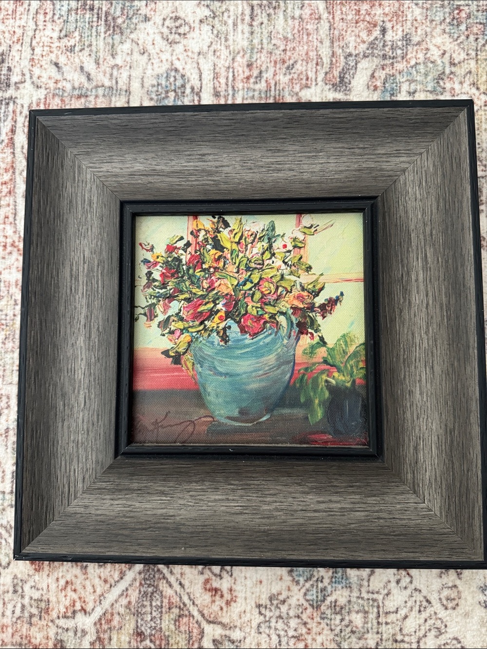 Kirkland’s Florals in Blue Vase Framed Painting